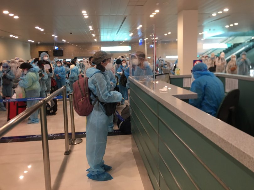 242 công dân từ Philippines về nước, cách ly tại Cần Thơ