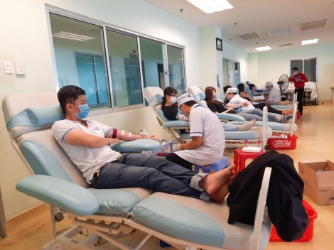 Đảm bảo đủ lượng máu cấp cứu, điều trị