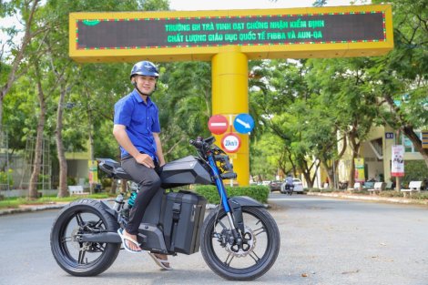 Cận cảnh xe điện tự chế của sinh viên đang gây “sốt” trên mạng xã hội