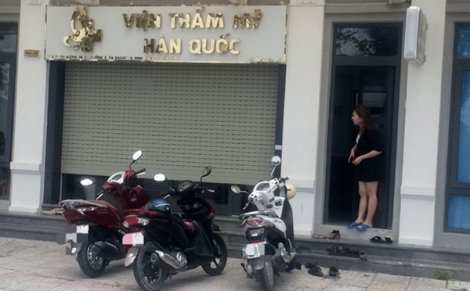Lập biên bản Viện thẩm mỹ Hàn Quốc hoạt động không phép