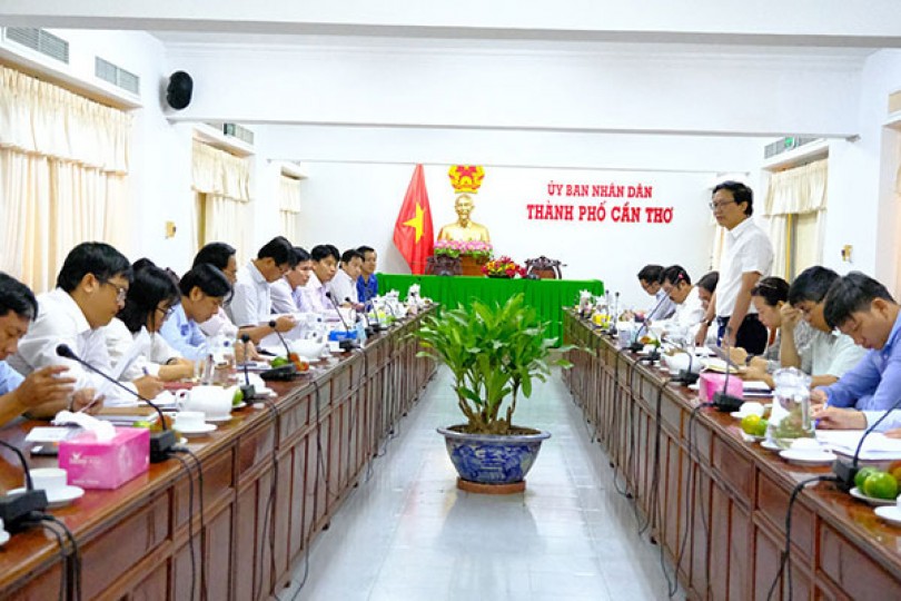 Ðoàn công tác Bộ Xây dựng làm việc với TP Cần Thơ