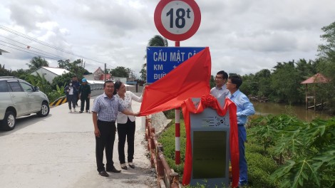 Cái Răng đưa công trình cầu Mật Cật vào sử dụng