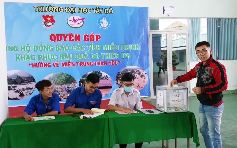 Tuổi trẻ Cần Thơ phát động quyên góp ủng hộ đồng bào miền Trung