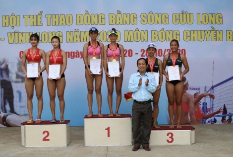 Bóng chuyền

bãi biển Cần Thơ và

Kiên Giang lên ngôi vô địch