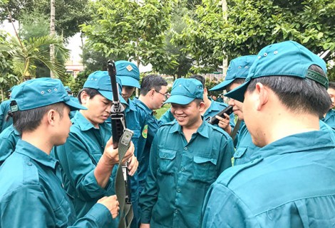 Huấn luyện Dân quân tự vệ đạt trên 96% quân số