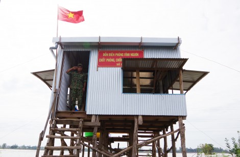Thăm lực lượng biên phòng tăng cường phòng chống dịch COVID-19 tại An Giang