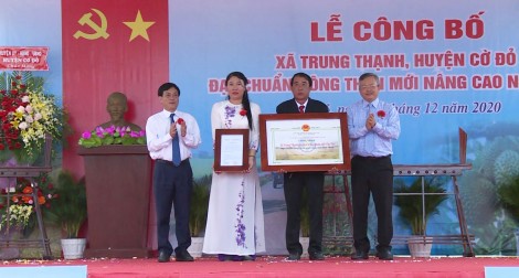 Ra mắt xã nông thôn mới nâng cao Trung Thạnh