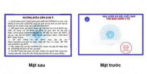 Mẫu thẻ bảo hiểm y tế mới
