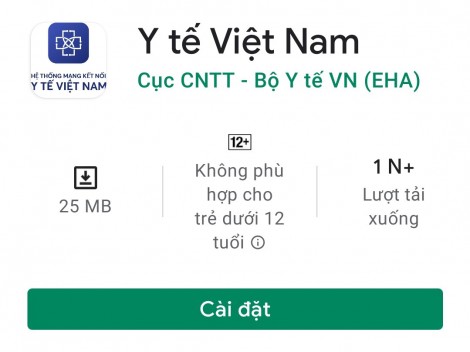 Tải ứng dụng Mạng kết nối y tế Việt Nam