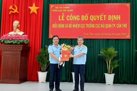 Công bố quyết định điều động và bổ nhiệm Cục trưởng Cục Hải quan TP Cần Thơ