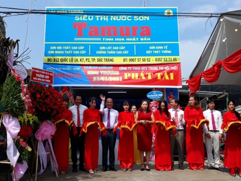 Tập đoàn Tamura khai trương chuỗi Siêu thị nước sơn tại TP Sóc Trăng