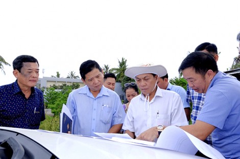 Lãnh đạo thành phố kiểm tra tiến độ một số công trình trên địa bàn quận Bình Thủy