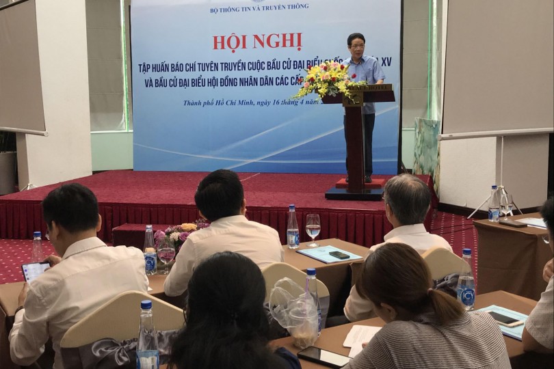 Tập huấn báo chí tuyên truyền bầu cử đại biểu Quốc hội khóa XV và đại biểu HĐND các cấp nhiệm kỳ 2021-2026