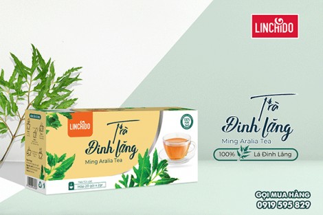 Trà đinh lăng an thần ngủ ngon sản phẩm mới tại LINCHIDO.