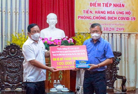 Ủy ban MTTQVN TP Cần Thơ tiếp nhận 1,1 tỉ đồng ủng hộ phòng, chống dịch COVID-19