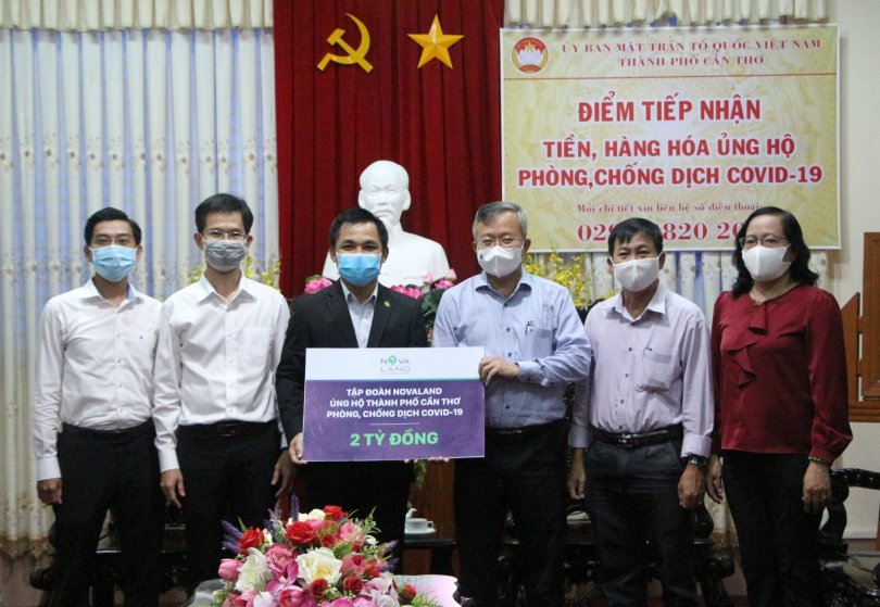 Tập đoàn Novaland ủng hộ Cần Thơ 2 tỉ đồng phòng, chống dịch COVID-19