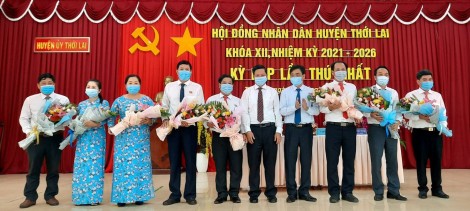 HĐND huyện Thới Lai bầu các chức danh lãnh đạo chủ chốt của huyện