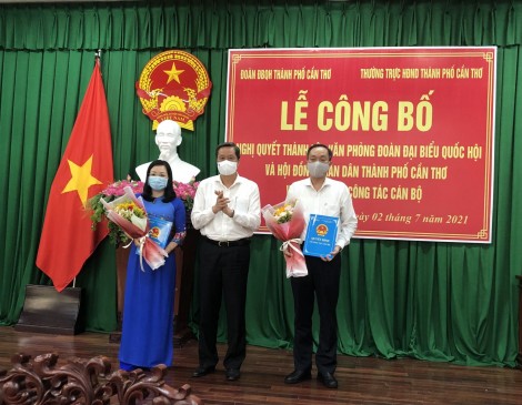 Thành lập Văn phòng Đoàn Đại biểu Quốc hội và HĐND TP Cần Thơ