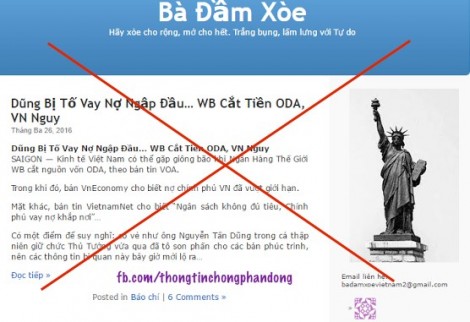 Phạt tù blogger "Bà Đầm Xòe" về hành vi tuyên truyền chống Nhà nước