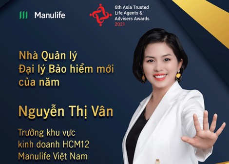 Đại lý Manulife Việt Nam được vinh danh “Nhà quản lý đại lý bảo hiểm mới của năm”