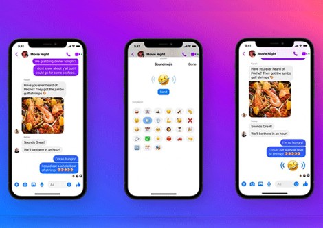 Facebook giới thiệu tính năng biểu tượng cảm xúc có âm thanh cho ứng dụng Messenger