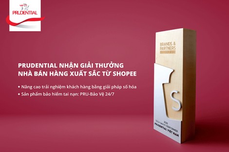 Prudential nhận giải thưởng nhà bán hàng xuất sắc với sản phẩm Pru-bảo vệ 24/7