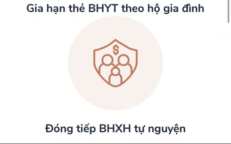 Cách gia hạn thẻ bảo hiểm y tế hộ gia đình online