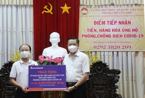 Tiếp nhận hơn 52 tỉ đồng ủng hộ phòng, chống dịch COVID-19
