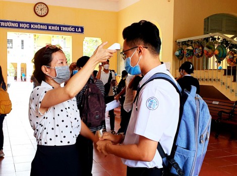 Dự kiến học sinh cấp trung học tựu trường ngày 1-9