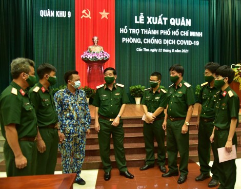 Quân khu 9 hỗ trợ TP Hồ Chí Minh phòng, chống dịch COVID-19