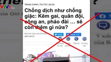 Vin cớ “góp ý chống COVID-19” để  xuyên tạc, chia rẽ người dân với Công an