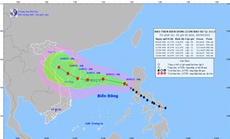 Bão Conson đi vào Biển Đông, Bắc Bộ và Trung Bộ mưa to liên tục