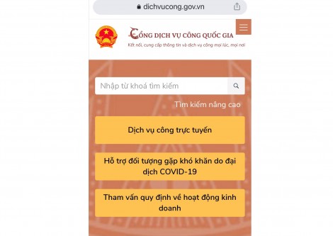 705 dịch vụ công được tích hợp, cung cấp trên Cổng Dịch vụ công Quốc gia
