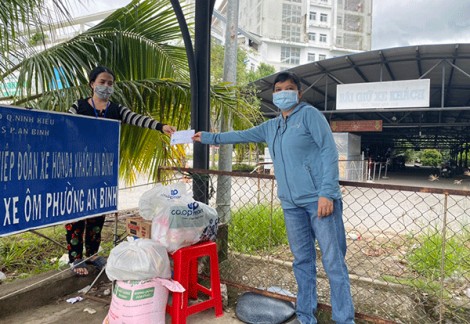 Trao tiền từ thiện