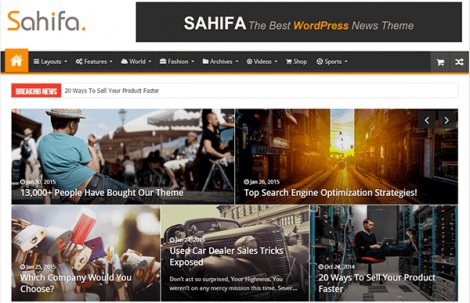 Sahifa WordPress theme - có những tính năng gì? Tải theme Sahifa như thế nào?