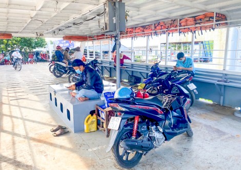 Bến đò Rạch Nọc - Xã Hời hoạt động trở lại, đảm bảo nguyên tắc phòng, chống dịch COVID-19