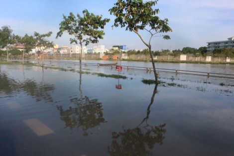 Triều cường lên cao vượt báo động II, gây ngập nghẹt nhiều nơi