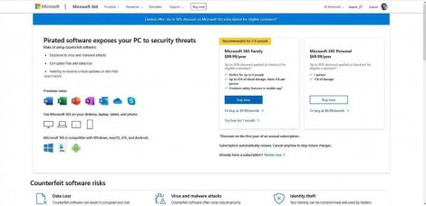 Microsoft “chiêu dụ” người dùng Office “bẻ khóa” bằng mức giảm giá 50%