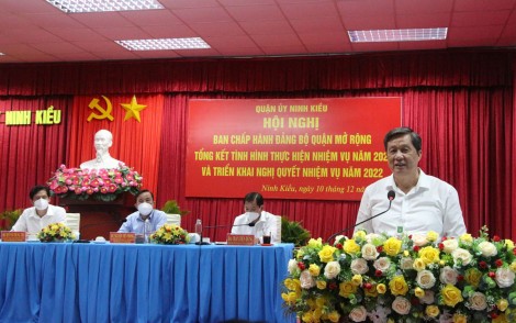 Quận Ninh Kiều cần tập trung chỉ đạo thực hiện hiệu quả phòng, chống dịch và phục hồi phát triển kinh tế - xã hội