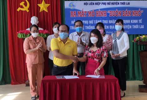 Hội LHPN huyện Thới Lai ra mắt mô hình “Buôn bán nhỏ”