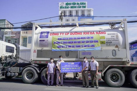 Hòa Hảo - Medic Cần Thơ tặng 20 tấn oxy cho các bệnh viện