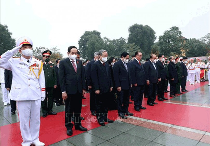 Lãnh đạo Đảng, Nhà nước vào Lăng viếng Chủ tịch Hồ Chí Minh