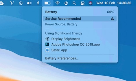 Cách sửa lỗi pin Macbook báo Service Recommended
