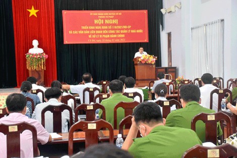 Triển khai những quy định mới về xử phạt vi phạm hành chính