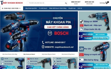 Top 3 máy khoan pin Bosch bán chạy nhất hiện nay