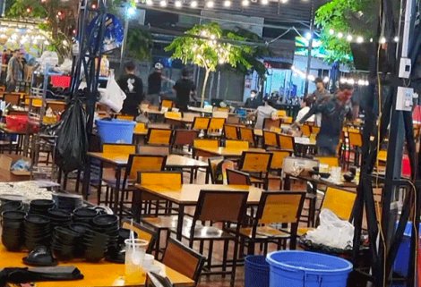 Công an điều tra vụ nhóm thanh niên xông vào quán nhậu hỗn chiến