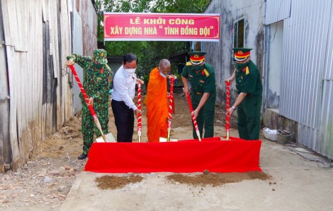 Khởi công xây dựng 10 nhà Đại đoàn kết, nhà Tình đồng đội