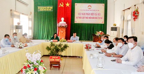 Ủy ban T.Ư MTTQVN Phản biện dự thảo Luật Thực hiện dân chủ ở cơ sở
