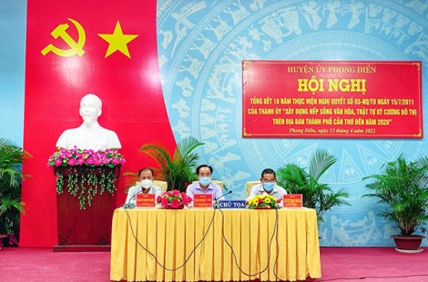 Phong Ðiền đẩy mạnh Xây dựng nếp sống văn hóa, trật tự kỷ cương đô thị