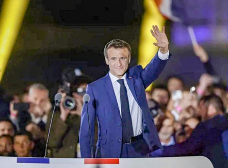 Châu Âu thở phào khi Tổng thống Macron tái đắc cử